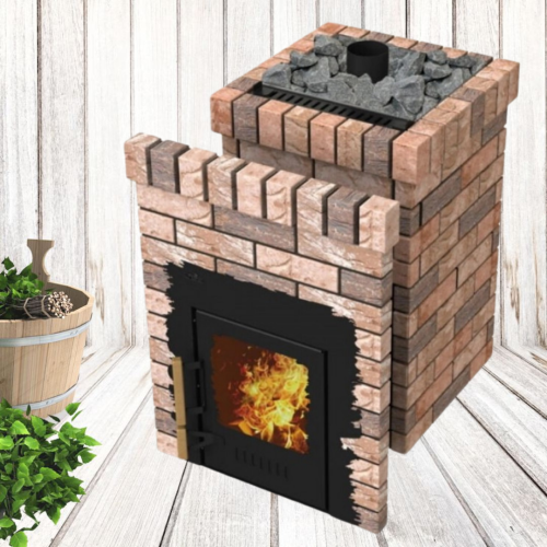 Банная печь Grill'D Violet Retro Long камень 20 кг
