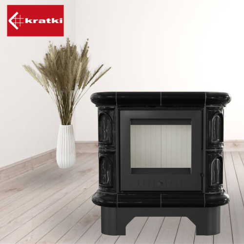 Печь камин кафельная Kratki  WK440 черный