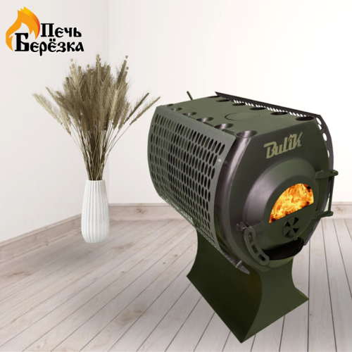 Отопительная печь Берёзка Bulik 280 PLUS Стекло с экранами