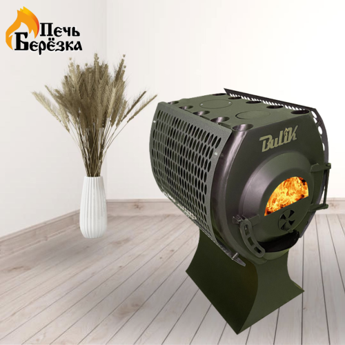 Отопительная печь Берёзка Bulik 200 PLUS Стекло с экранами