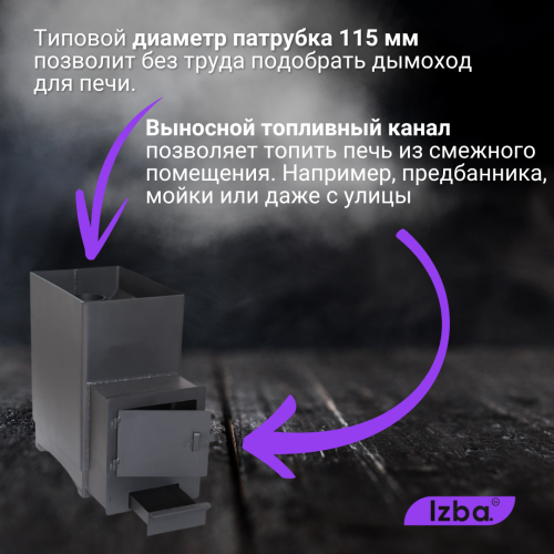 Печь банная Копеечка с баком 