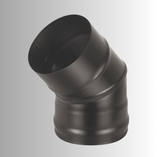 Колено BLACK 45 градусов 150 мм (AISI 430/0,8мм)