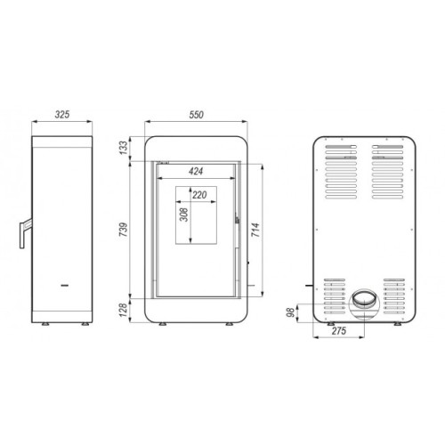 Печь-камин DEFRO HOME PICO