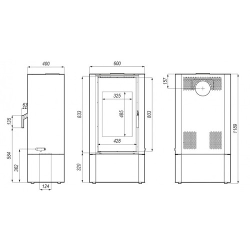 Печь-камин DEFRO HOME SOLUM LOG
