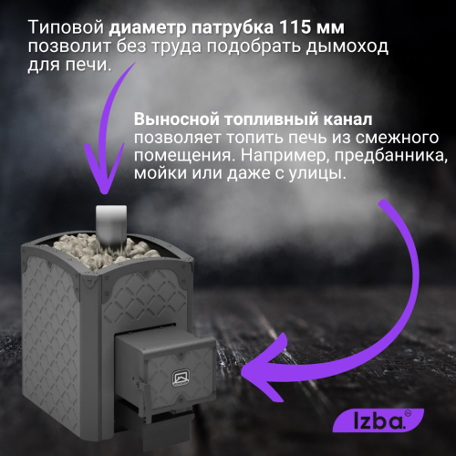 Банная печь Теплодар Былина-сетка 24Ч (1.2)