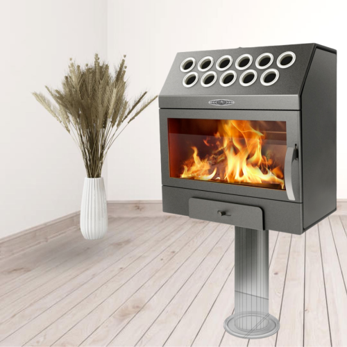 Отопительная печь ТМФ Гармошка Inox