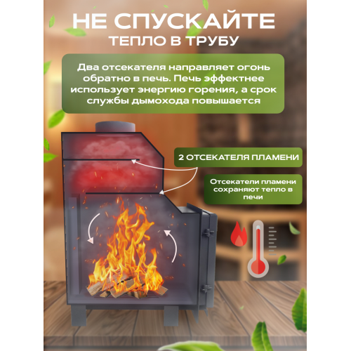 Печь для бани ПЫЛАЙ без выноса со стеклом