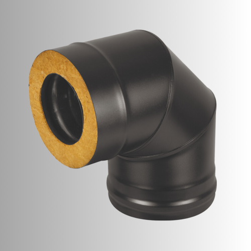 Сэндвич-колено BLACK 90 градусов 150x250 мм (AISI 430/0,8мм)